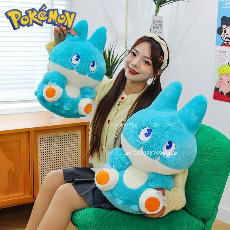 45/60/80cm Big Size Pokemon Snow Lax Anime Plush Stuffed Doll Room Decoration Plushies Kawaii Pillow Ornaments Children's Gifts