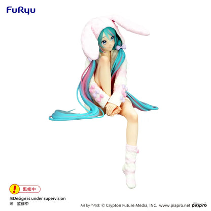 15CM Anime HATSUNE MIKU Figure Noodle Stopper Figure Rabbit Ear Pajamas Model Toy Japanese Dolls Aciton Figure Collection Gift