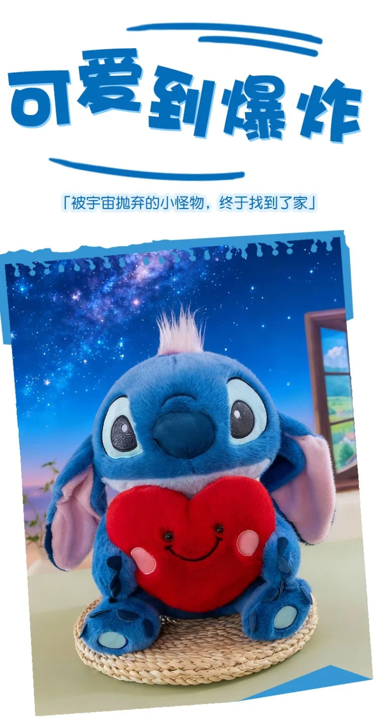35/50/60cm Big Size Stitch Disney Anime Plush Stuffed Doll Cartoon Plush Doll Room Decoration Children's Pillow Holiday Gift