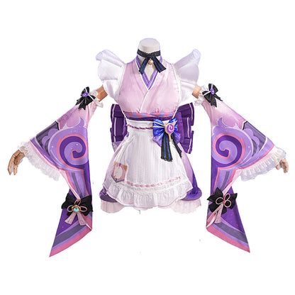 Yumemizuki Mizuki Cosplay Costume Game Genshin Impact【XS-2XL】DokiDoki-R Women Cute Dress Halloween Tail Plus Size