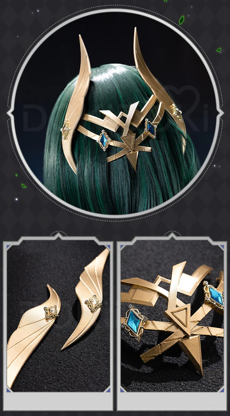 IN STOCK Nefer Cosplay Costume Genshin Impact Song of the Welkin Moon【XS-2XL】DokiDoki-R Nod-Krai Christmas Dress Plus Size