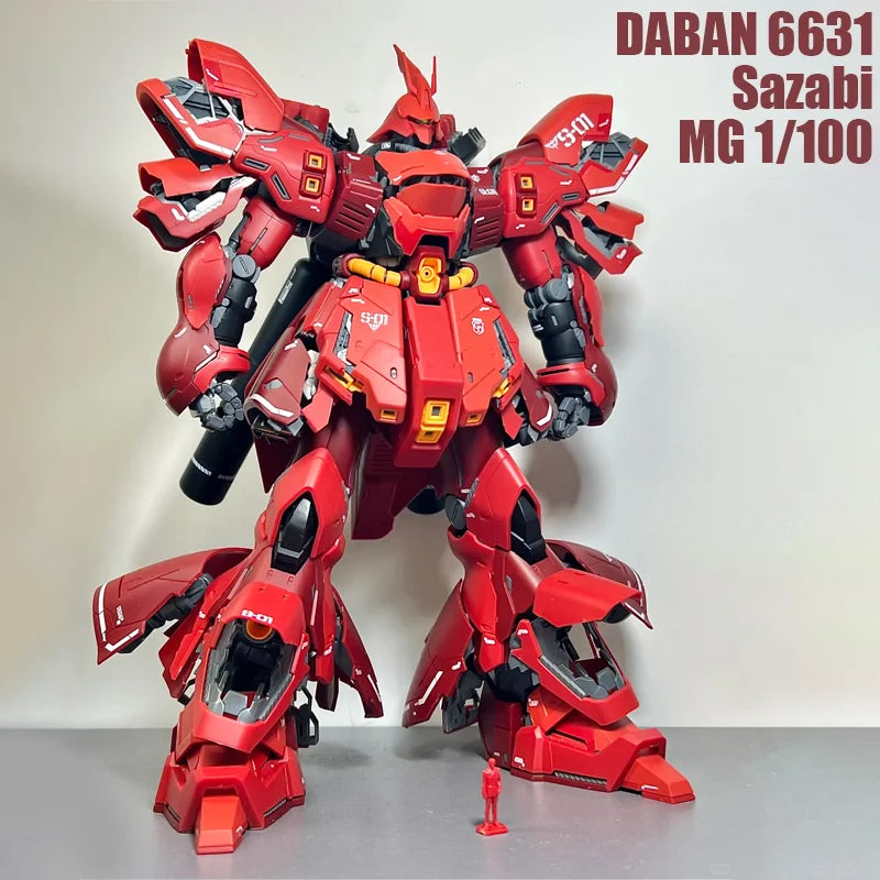 In Stock DABAN 6631 SAZABI Ver.Ka MG 1/100 Assembly Model Kit Action Figures Plastic Model Kits Robot Collection Kids Toy