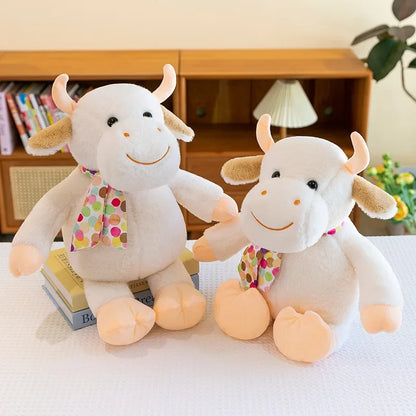 New 30-60cm Cute Calf Plush Toy Doll Stuffed Animals Smiling Cute Calf Doll Hildren's Playmate Children's Birthday Gift