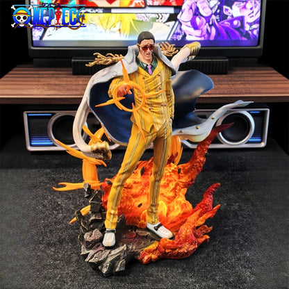 27.5cm Anime One Piece Borsalino PVC Action Figure Statue Desktop Ornament Model Toy Gift - With Box