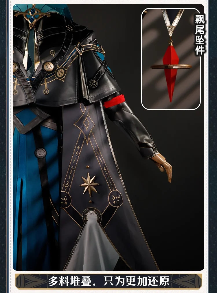 iCoser Honkai Star Rail Anaxa Cosplay Costume Wig Uniform Headwear Metal Prop Anaxagoras Amphoreus Halloween Party for Women Men