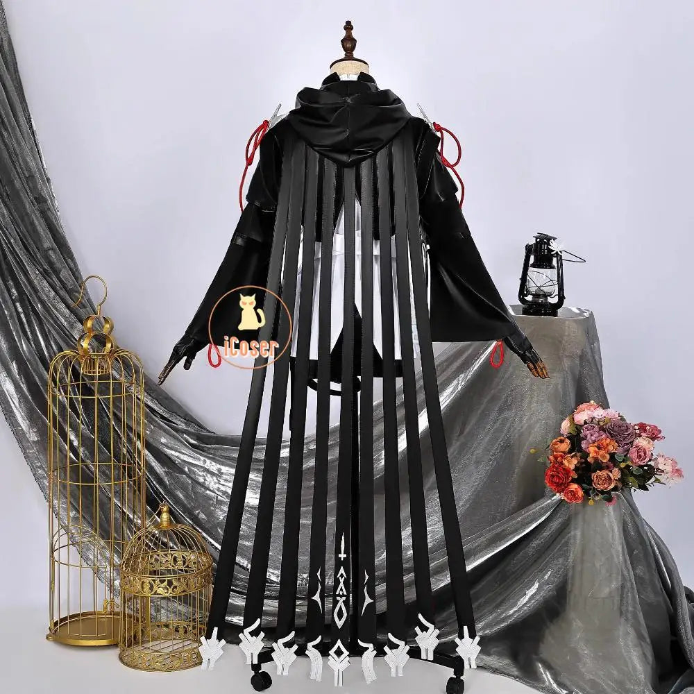 Arknights Exusiai The New Covenant Cosplay Costume Wig Uniform Jacket Headwear Earrings Halloween Party for Women Girls Carnival