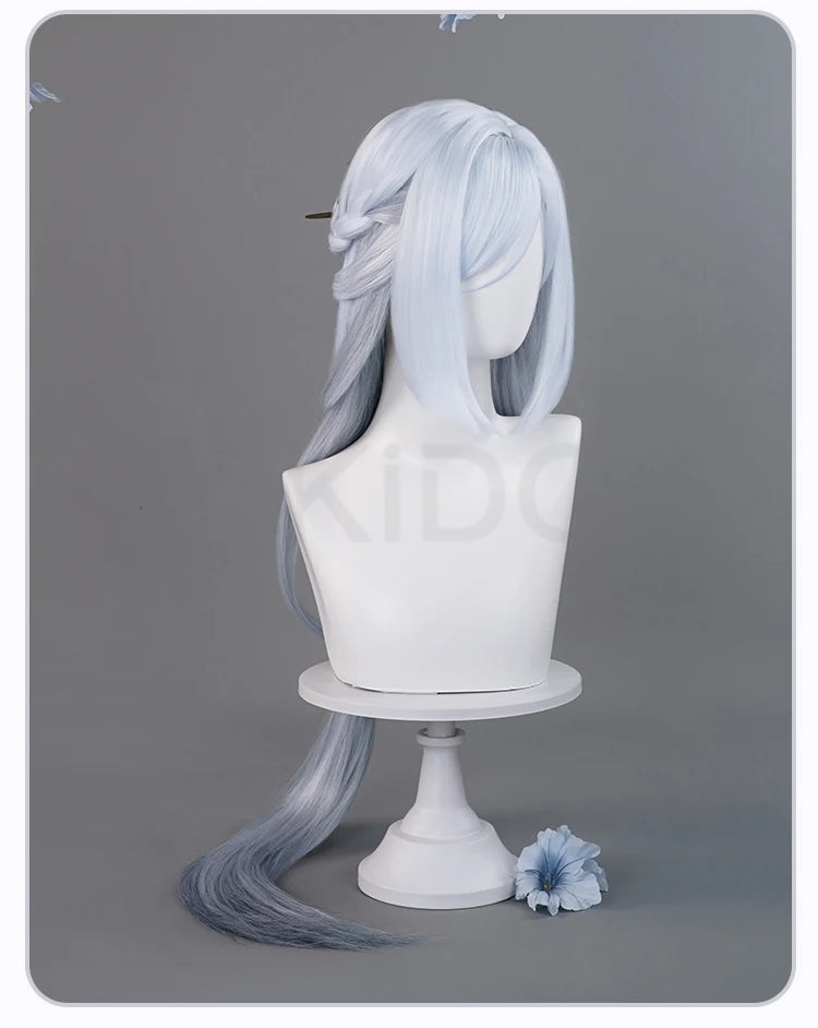 IN STOCK Frostflower Dew Shenhe Wig Game Genshin Impact Cosplay Wig DokiDoki Shen He Cosplay Lantern Rite New Skin Wig Free Cap