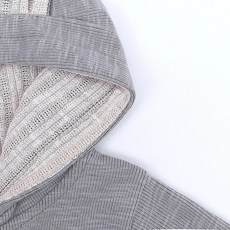 Boys Long Sleeved Clothing Baby Children Big Ears Rabbit Bodysuit Girl Baby Hooded Zipper Creeper Romper 0 to 3 6 9 12 18 Months