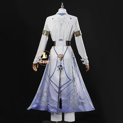 Love and Deepspace Xavier Lumiere Cosplay Costume Wig Shimmering Moonlight Uniform Earrings Halloween Party Women Men Carnival