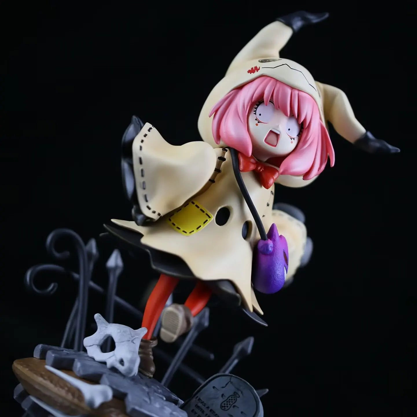 22cm Spy x Family Anime Anya Forger Action Figure Anya Cosplay Mimikyu Figurine Collection Statue Model Ornament Desk Toys Gift