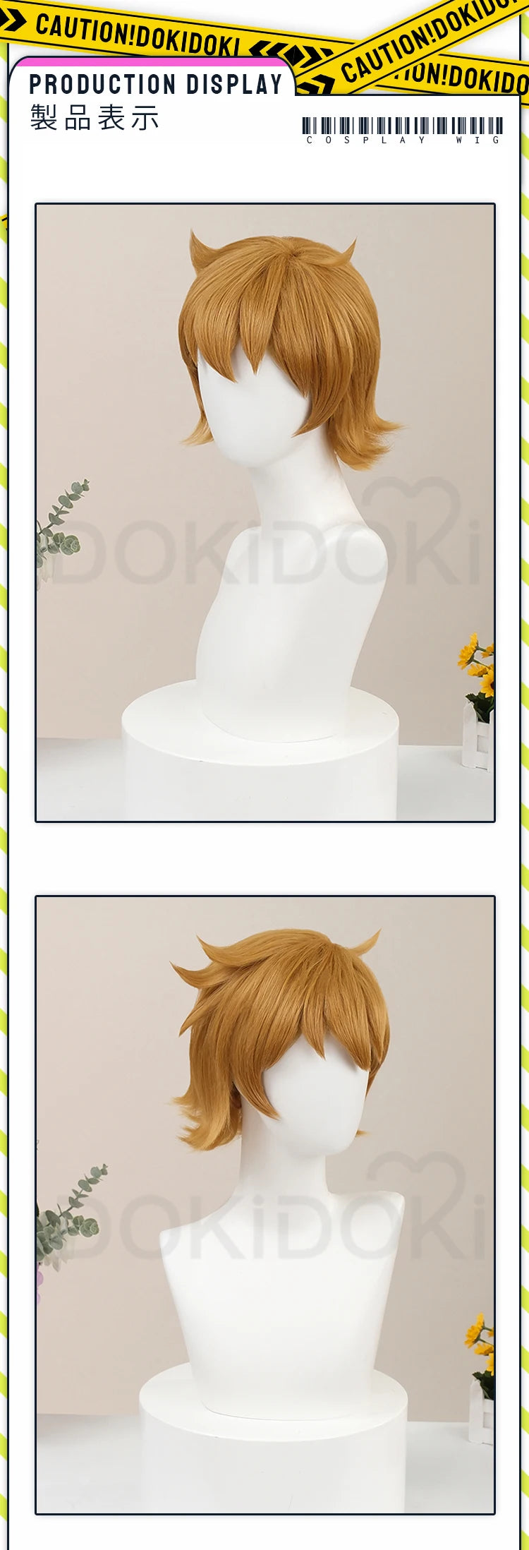 IN STOCK Scott Pilgrim Wig Anime Scott Pilgrim Takes Off Cosplay Wig DokiDoki Men 30cm Short Hair Scott Pilgrim Cosplay Free Cap