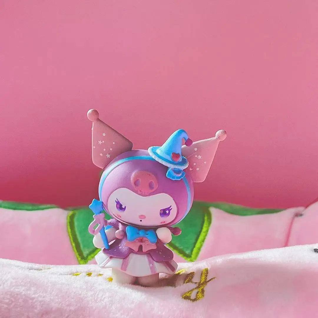 6Pcs/Set Sanrio Toys My Melody Kuromi Anime Figures Cinnamoroll Kawaii Doll Cute Action figure Christmas Gifts for Children