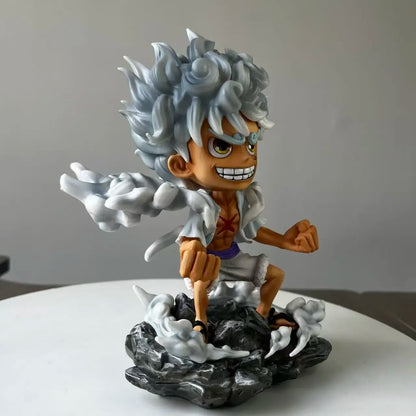 22cm One Piece Luffy Anime Figure Sun God Nika Gear 5 Luffy Figurine Pvc Action Model Statue Collectible Desk Decor Toy Gifts
