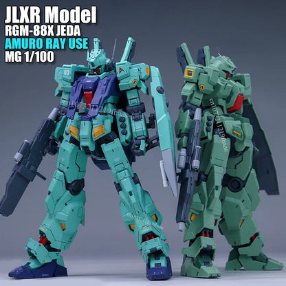 PLAMO LOVING ALIEN JEDA RGM-88X MG 1/100 AMURO RAY USE Jeddah JLXR Model Assembly Model Kit Toy Action Figures Model Kit Gifts