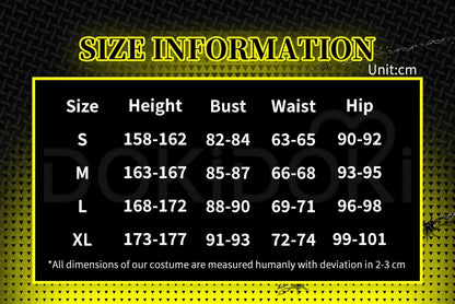 Lenn Cosplay Costume DokiDoki-R Men Black Punk Costume Lenn Cosplay Costume Men Cosplay Black Uniform Male