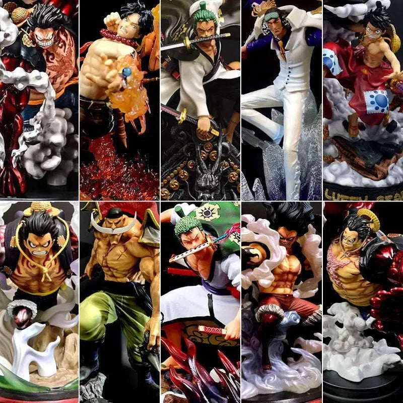 One Piece Figure Mystery Luck Blind Box Lucky Box PVC Luffy Solon Empress Ace Large Handmade Garage Kit Collection Toy Gifts