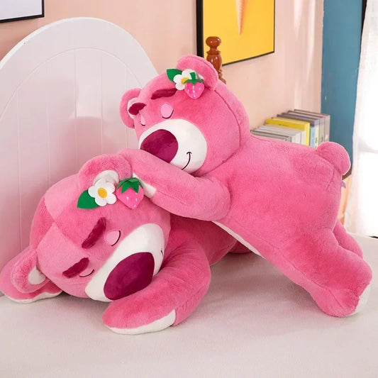110cm Large Big Size Disney Lotso Kawayi Anime Plush Stuffed Doll Room Decorated with Lovely Pillow Children's Holiday Gifts