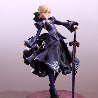 25cm Fate/Stay Night Saber Alter - Pvc Anime Figurine Formal Dress Version Swapable Stylish Room Decoration Desk Ornament Gift