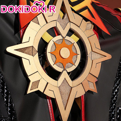 IN STOCK Mavuika Cosplay Costume Game Genshin Impact Cosplay【XS-2XL】DokiDoki-R Pyro Archon Mavuika Women Black Costume Plus Size