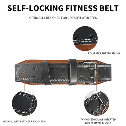 Weight Lifting Belt 10.5cm Wide for Men and Women Back Support Powerlifting Squats Cross Training Gym Workout - 10.5CM