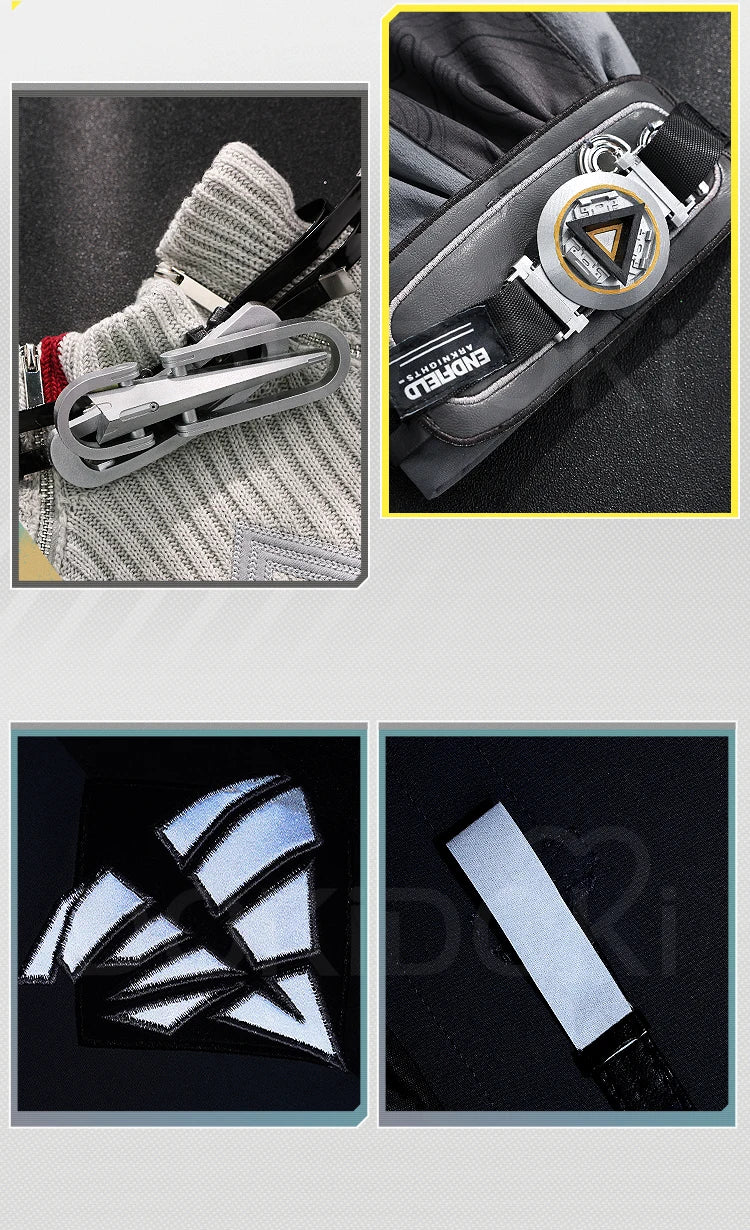 Endministrator A B Cosplay Costume Game Arknights DokiDoki-SR Men Endministrator Cosplay Mask Halloween