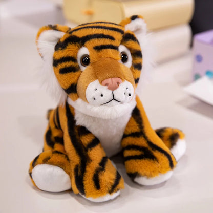 Cute Plush Animal Toys Set Panda Bear Fox Raccoon Elephant Giraffe Frog Soft Stuffed Dolls for Kids Sleep Appliance Baby Gift