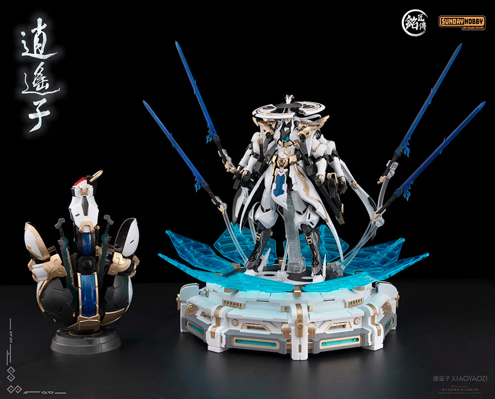 In Stock MJZ Model XIAO YAO ZI Toy XIAOYAOZI Assembly Model Kit Alloy Skeleton Action Figure Mecha Robot Gifts