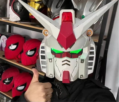 In Stock RX-78-2 Helmet Cosplay Msak Accessory Toy Action Figures Model LED Light-Up Collect Ornaments Gifts
