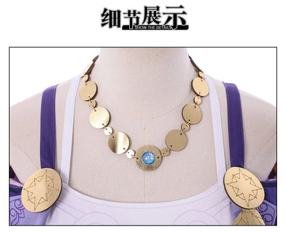 Cyrene Cosplay Costume Wig Dress Honkai Star Rail Uniform Headwear Amphoreus Carnival Halloween Party for Women Girls Role Play