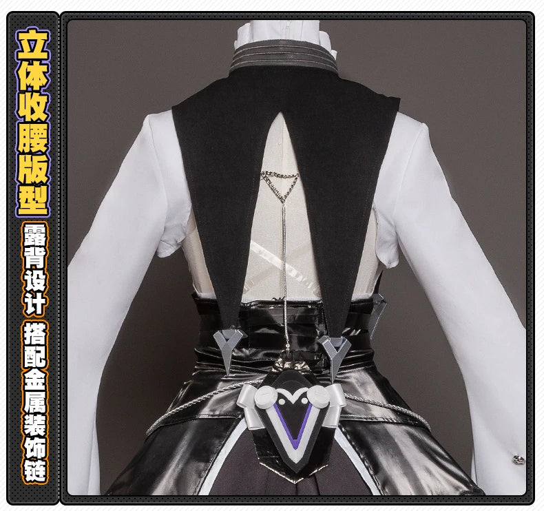 Zenless Zone Zero Vivian Cosplay Costume Wig Dress Uniform Headwear Mockingbird Carnival Halloween Party for Women Girls Props