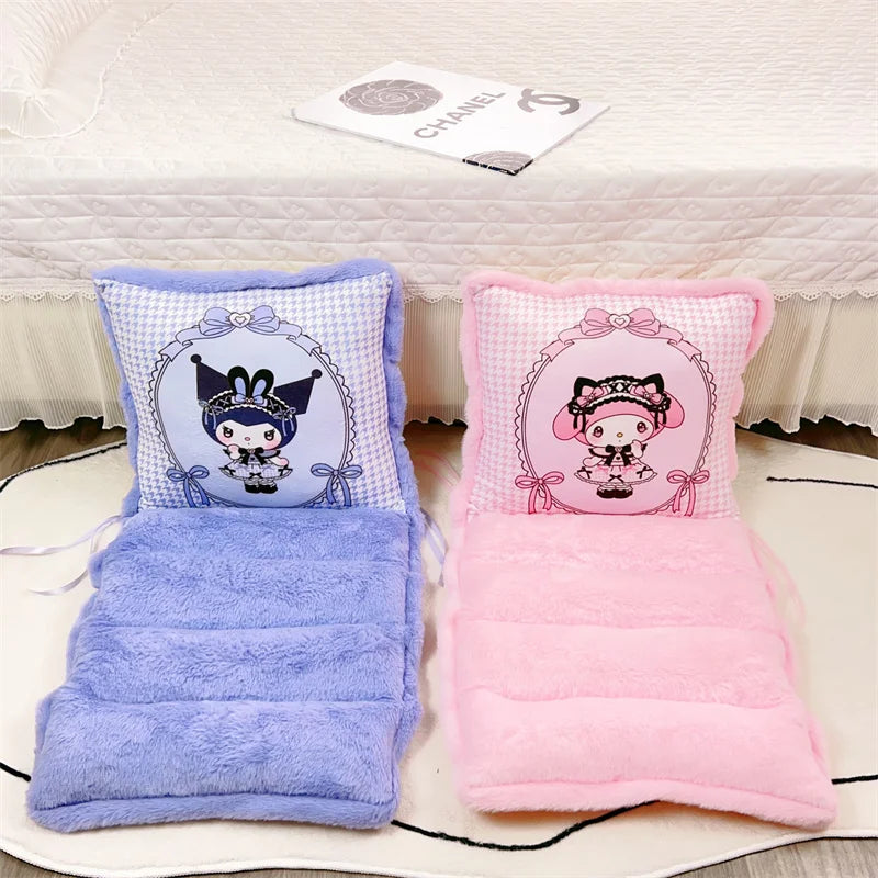 Sanrio Lovely One-piece Seat Cushion Kuromi My Melody Kawaii Japanese Style Sitting Cushion Chair Comfortable Home Decor Girl