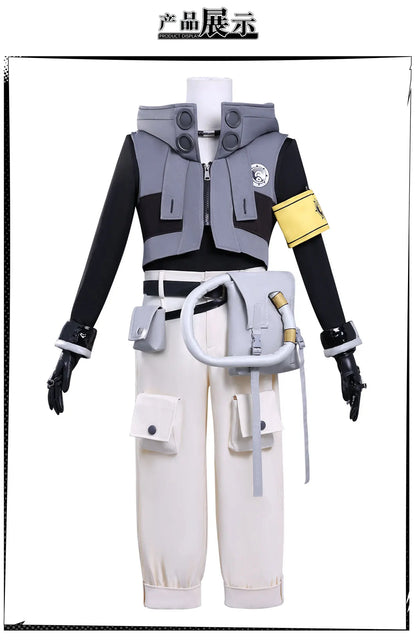 Anime Gachiakuta Rudo Surebrec Cosplay Costume Wig Uniform Jacket Gloves Bag Akuta Cleaners Halloween Party for Women Men iCoser