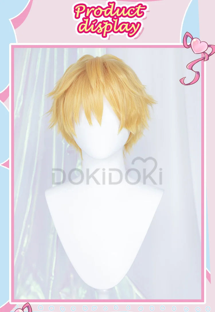 IN STOCK Powerr Hayakawaa Himenoo Makimaa Denjii Rezee Quanxii Angel Devil Yoshidaa Wig Anime DokiDoki Women Free Wig Cap