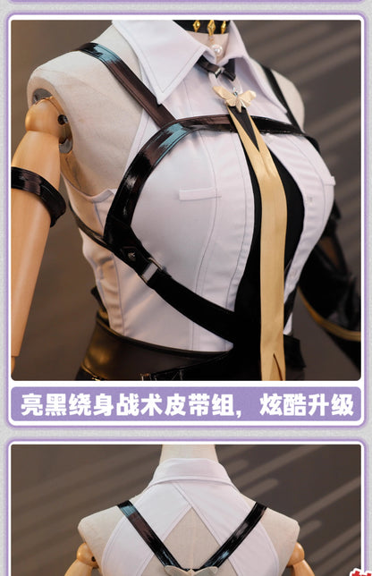 iCoser Zenless Zone Zero Evelyn Chevalier Cosplay Costume Wig Uniform Headwear Earrings Stars of Lyra Halloween Women Carnival