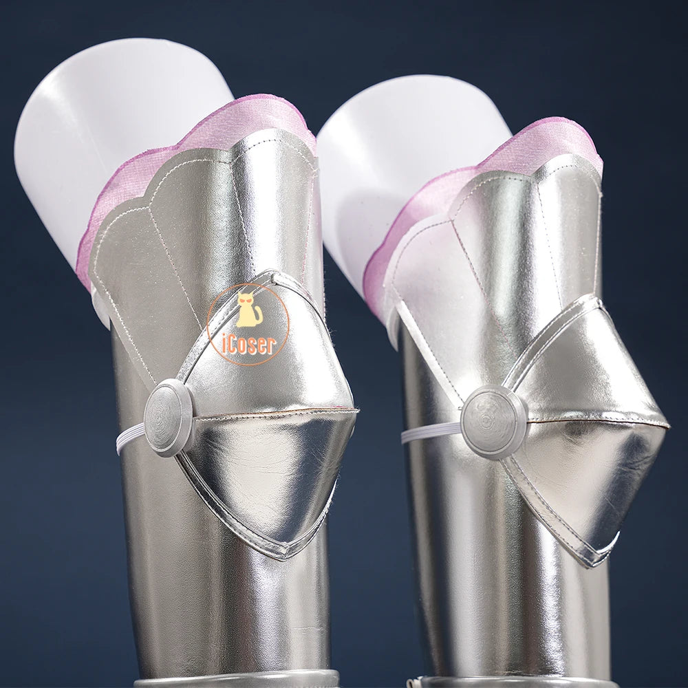 Anime Date A Live Mukuro Hoshimiya Cosplay Costume Dress Spirit Form Outfit Lilac White Astral Qipao Halloween for Women Girls