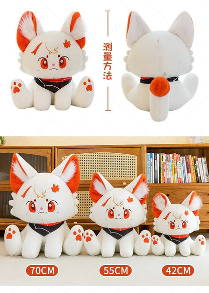 Kawaii Kazuha Cat Plush Toys Game Figure Dolls Game Peripheral Accompany Sleep Toy Creative Home Decoration Game Lover Kid Gifts