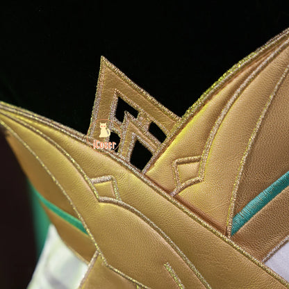 Genshin Impact Nefer Cosplay Costume Wig Dress Uniform Outfit Headwear Carnival Halloween Party for Women Girls Accessory iCoser