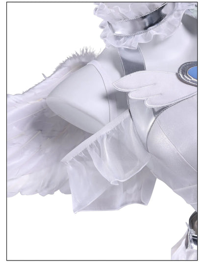 Anime New Panty Stocking with Garterbelt Stocking Cosplay Costume Angel Skirt Stockiel Anarchy Wings Halloween Women Girls Cos