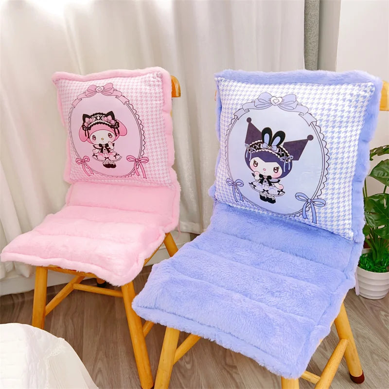 Sanrio Lovely One-piece Seat Cushion Kuromi My Melody Kawaii Japanese Style Sitting Cushion Chair Comfortable Home Decor Girl