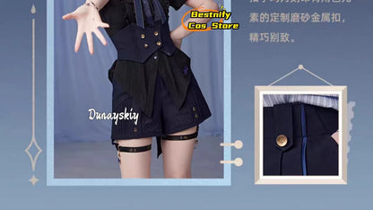 Genshin Impact Furina Cosplay Costume XS-XL Polyester Set
