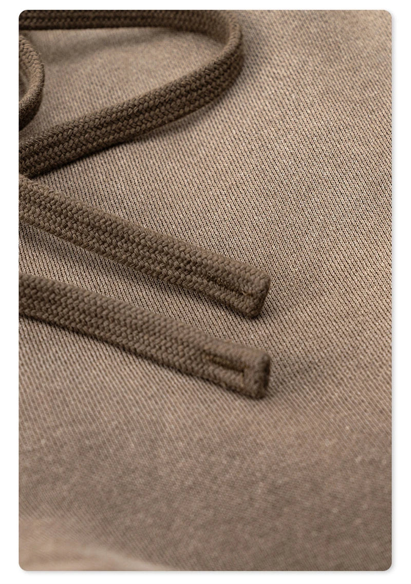 ZODF Retro Winter Monkey Washed Fleece Pants For Men Unisex Washed High Street 332gsm Warm Oversized Straight Trousers HY0892