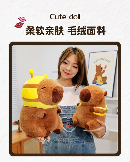 50cm Capybara Plush Simulation Capibara Anime Fluffty Toy Cute Doll Stuffed Animals Soft Doll Plush  Children's Birthday Gifts