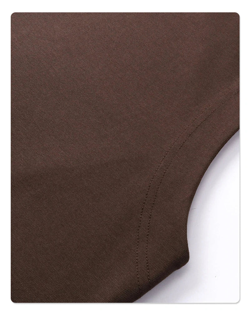 ZODF Trendy Men Summer Solid Cotton Tank Tops Unisex Oversized 275gsm Patchwork Sleeveless Tees Vests HY1051