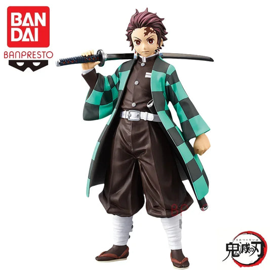 Original Banpresto In Stock Bandai Demon Slayer Tanjirou Action Figure Model Anime Action Figures Boxed Toys Gifts