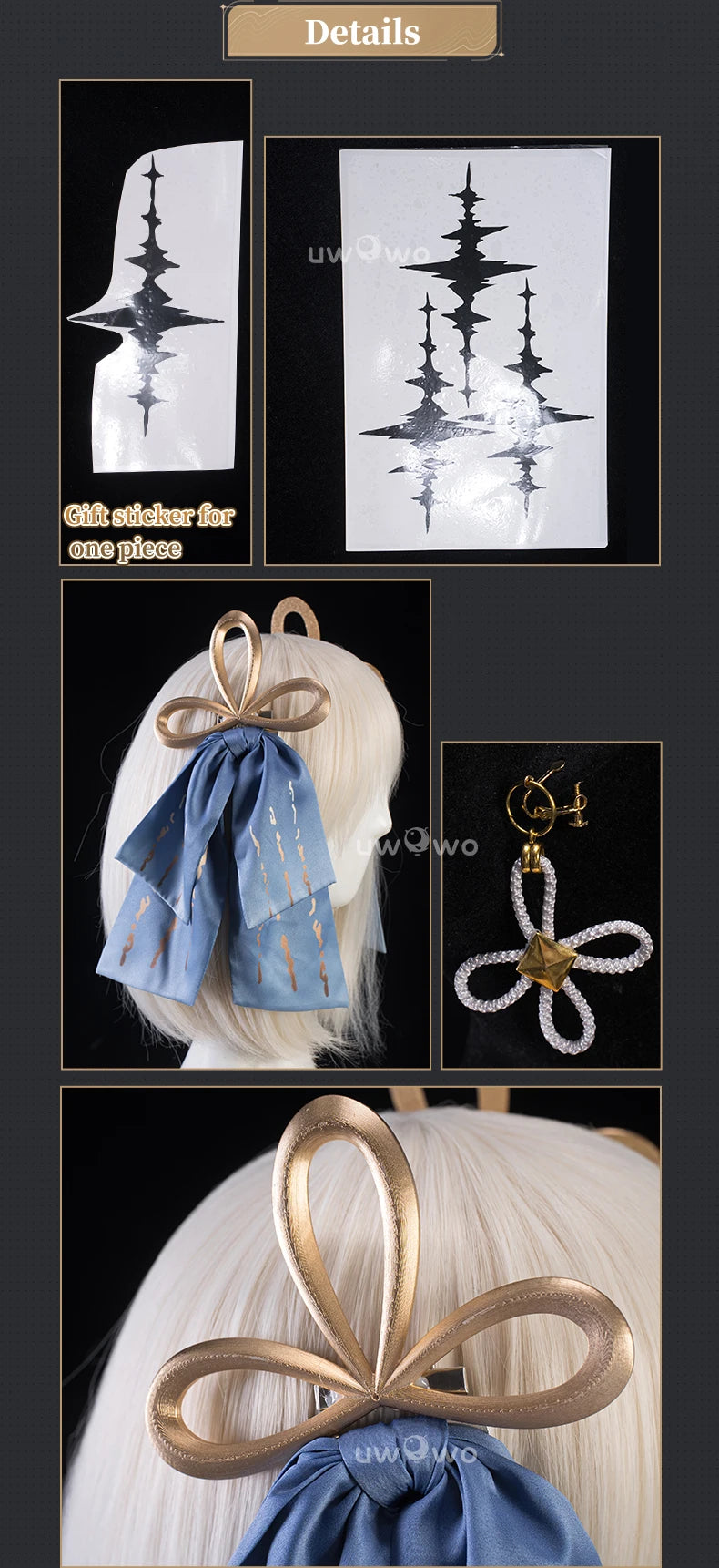 IN STOCK UWOWO Jinhsi Cosplay Game Wuthering Waves  WuWa Jinhsi Cosplay Costume Halloween Costume