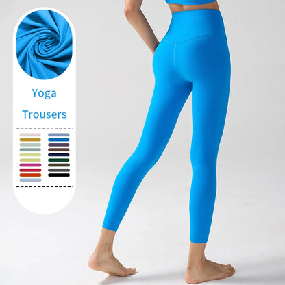 High Waist Naked Feeling Leggings for Women – Fitness Running Yoga Gym and Casual Workout Tight Pants