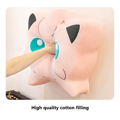 40/75cm Jigglypuff Pillow Pokemon Plush Toys Anime Doll Cartoon Cushion Large Pokémon Plushie Kawaii Stuffed Gift for Kids Xmas