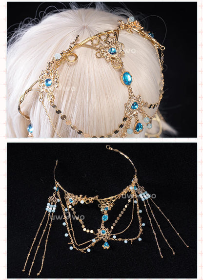 LAST BATCH UWOWO Nilou Cosplay Genshin Impact Fanart Nilou 'Aqua Seraphina' Dance Dress Cosplay Costume