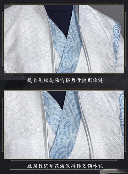 Anime Movies Nezha Aobing Cosplay Costume Wig Hanfu Uniform Horns Sticker Ao Bing Ancient Clothing Ne Zha 2 Halloween Women Men