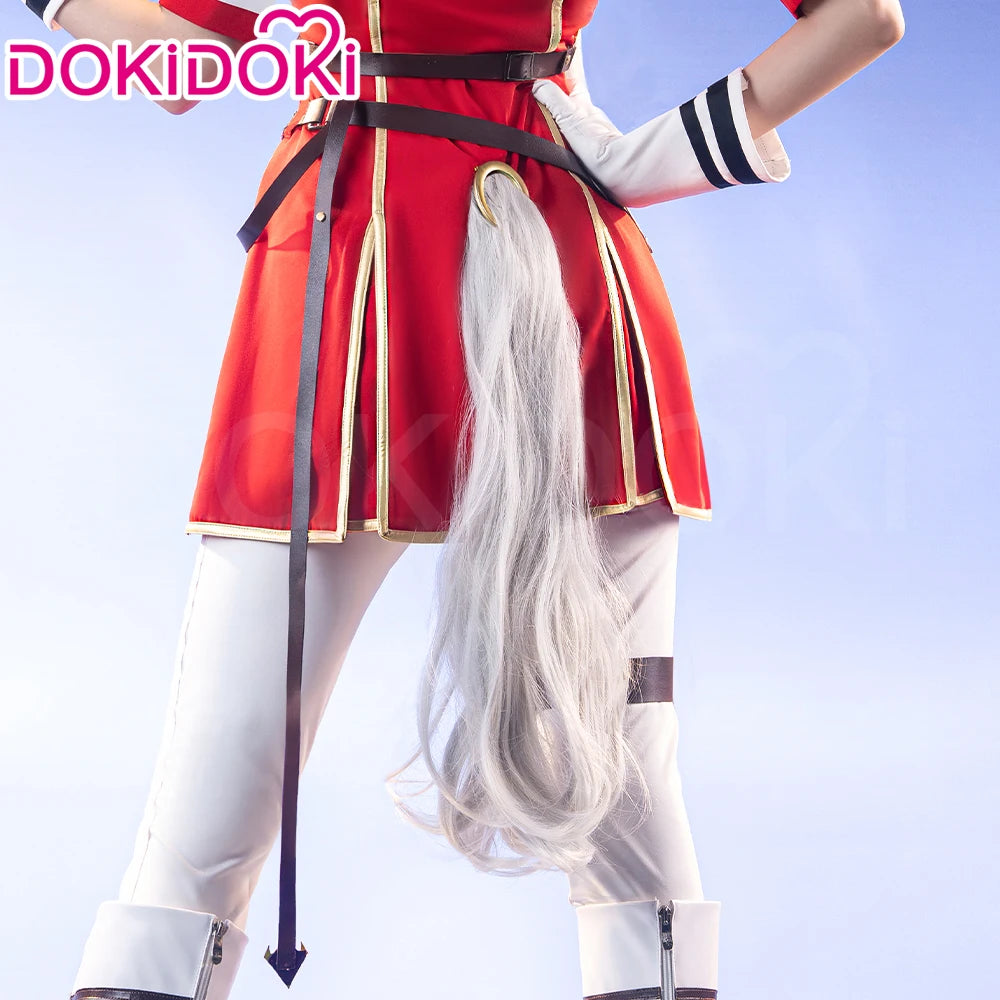 IN STOCK Gold Ship Cosplay Costume Game【XS-3XL】DokiDoki-R Women Cute Red Uniform Gold Ship Cosplay Ears Tail Plus Size